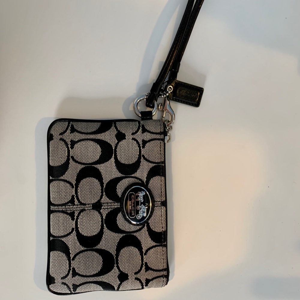 Coach Signature Colorblock Wristlet